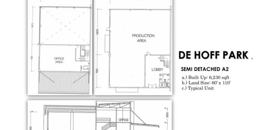 De Hoff Industrial Park @ Pekan Nanas – 1.5 Storey End Lot Semi Detached Factory – FOR RENT