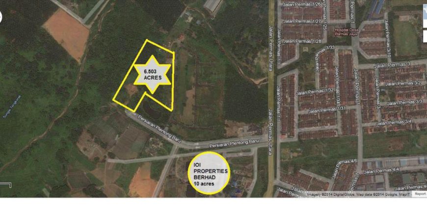 Permas Jaya – Commercial Land – FOR SALE